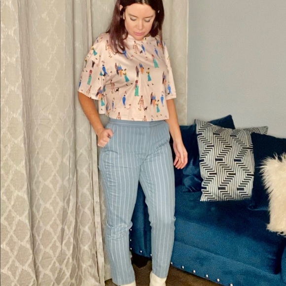 Pinstripe trouser pants - Picture 3 of 4